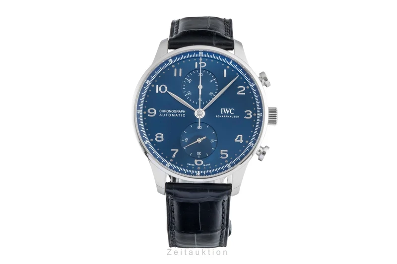 IWC Portugieser chronograph steel automatic men's watch IW371606 LP: 9100EUR [2600329]
