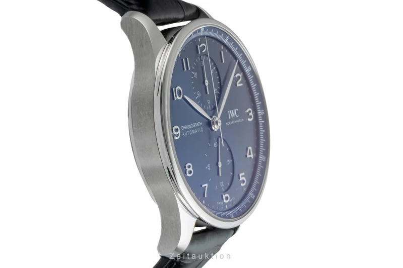 IWC Portugieser chronograph steel automatic men's watch IW371606 LP: 9100EUR [2600329]