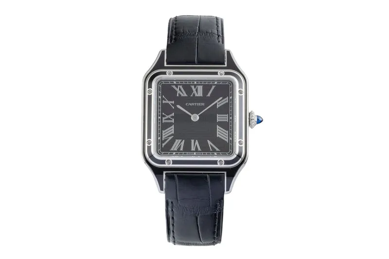 Cartier Santos Dumont steel manual winding men's watch WSSA0046 LP: 8350EUR [2600117]