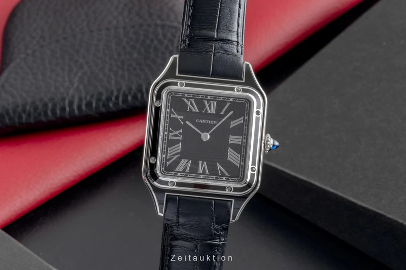 Cartier Santos Dumont steel manual winding men's watch WSSA0046 LP: 8350EUR [2600117]