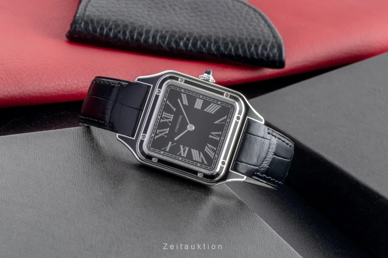 Cartier Santos Dumont steel manual winding men's watch WSSA0046 LP: 8350EUR [2600117]