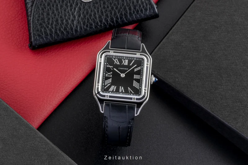 Cartier Santos Dumont steel manual winding men's watch WSSA0046 LP: 8350EUR [2600117]