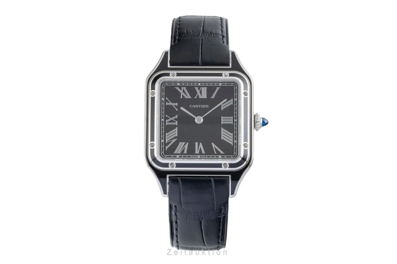 Cartier Santos Dumont steel manual winding men's watch WSSA0046 LP: 8350EUR [2600117]