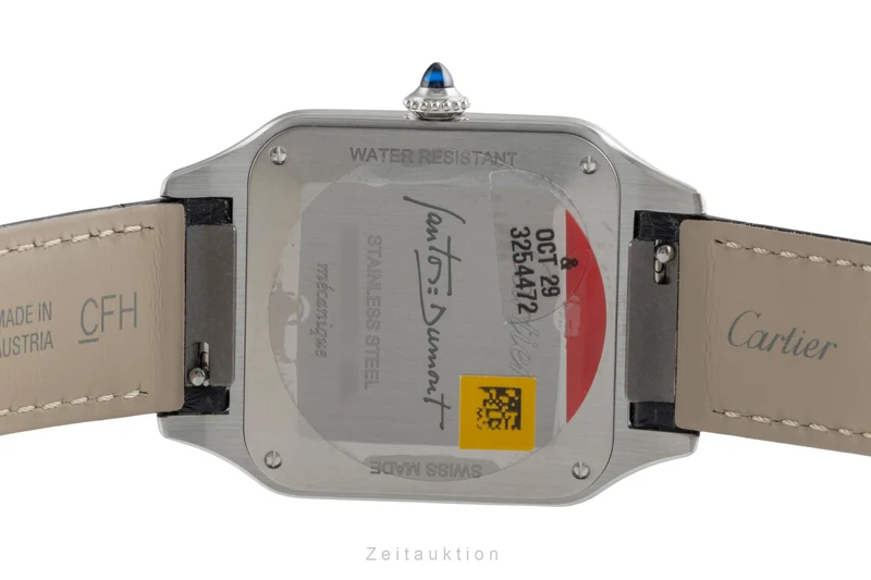 Cartier Santos Dumont steel manual winding men's watch WSSA0046 LP: 8350EUR [2600117]
