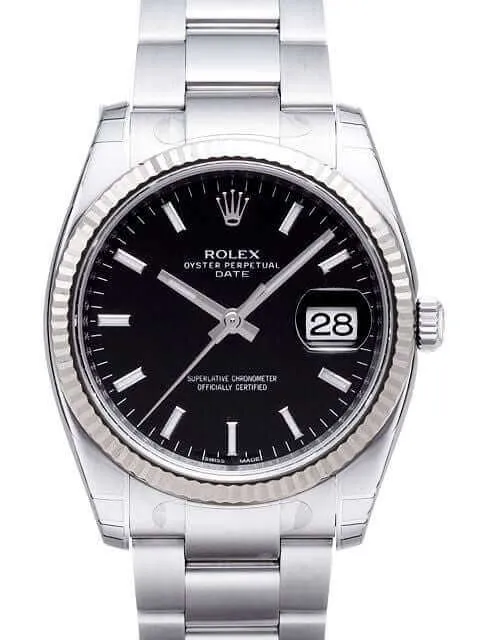 Rolex Oyster Perpetual Date 34 115234 Schwarz