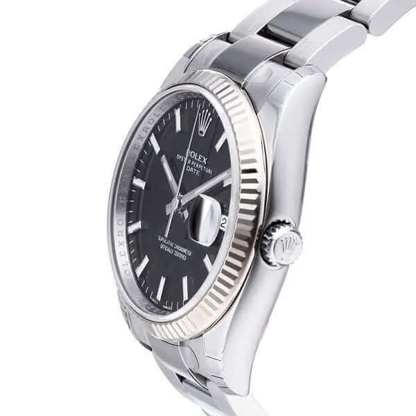 Rolex Oyster Perpetual Date 34 115234 Schwarz