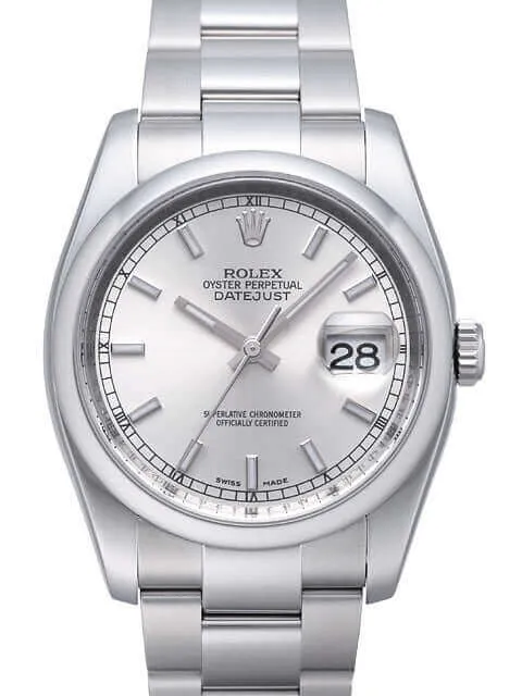 Rolex Oyster Datejust 36 116200 Silber Index