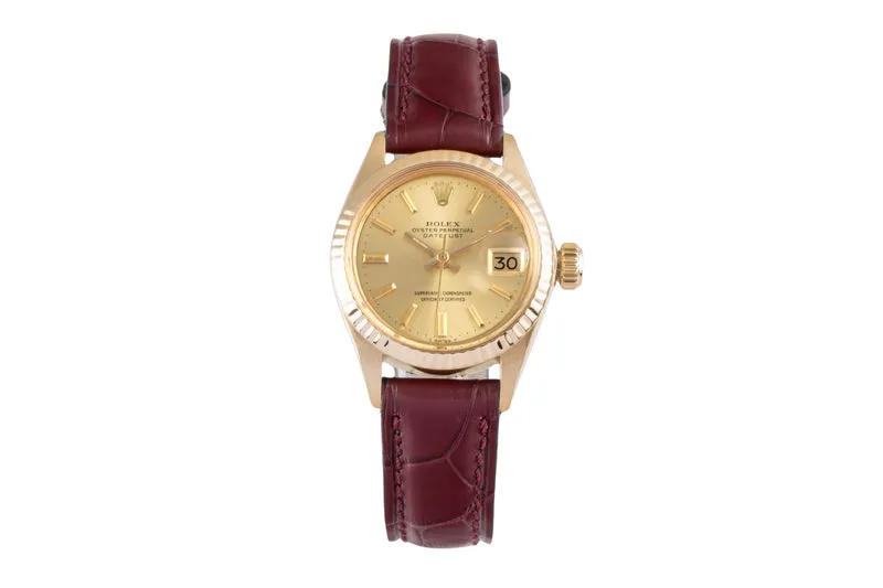 Rolex Lady Datejust 18 ct gold automatic women's watch 6904 Vintage [2505933]