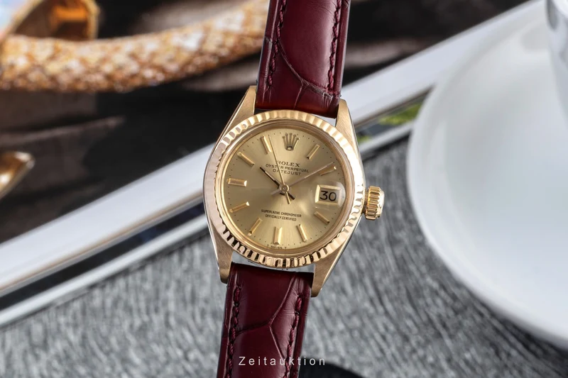 Rolex Lady Datejust 18 ct gold automatic women's watch 6904 Vintage [2505933]