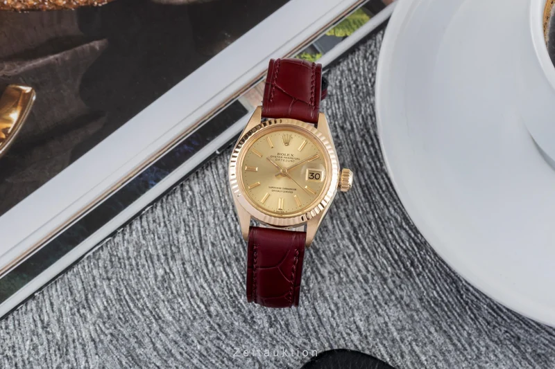 Rolex Lady Datejust 18 ct gold automatic women's watch 6904 Vintage [2505933]