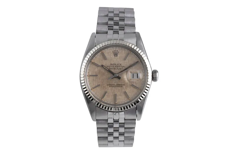 Rolex Datejust steel / white gold automatic men's watch 16014 Vintage [2600380]