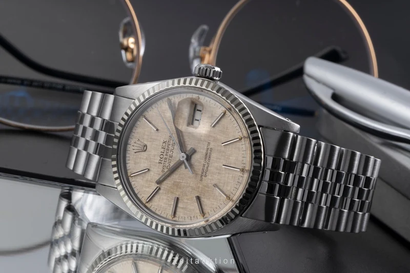 Rolex Datejust steel / white gold automatic men's watch 16014 Vintage [2600380]
