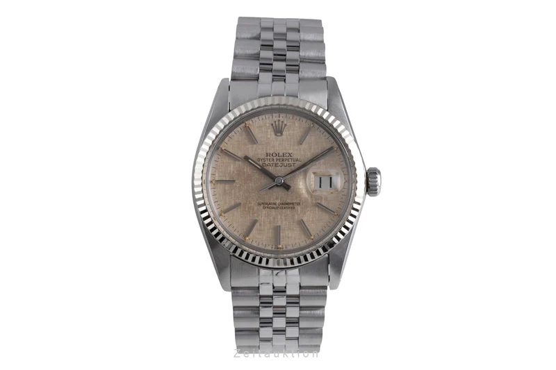 Rolex Datejust steel / white gold automatic men's watch 16014 Vintage [2600380]
