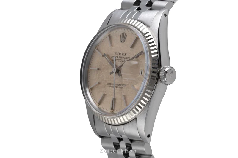 Rolex Datejust steel / white gold automatic men's watch 16014 Vintage [2600380]