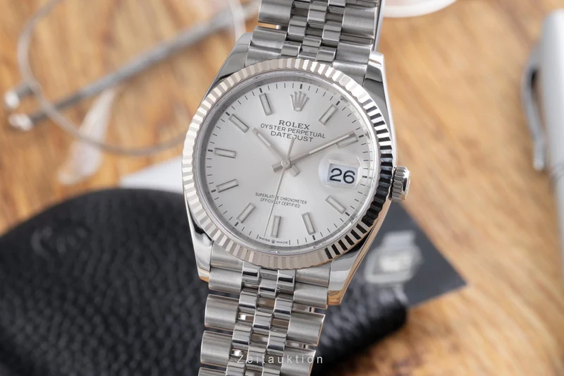 Rolex Datejust steel / white gold automatic men's watch 126234 [2600451]