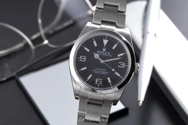 Rolex Explorer steel automatic men's watch 214270 [2600497]