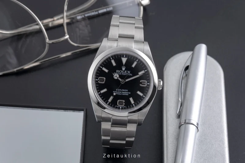 Rolex Explorer steel automatic men's watch 214270 [2600497]
