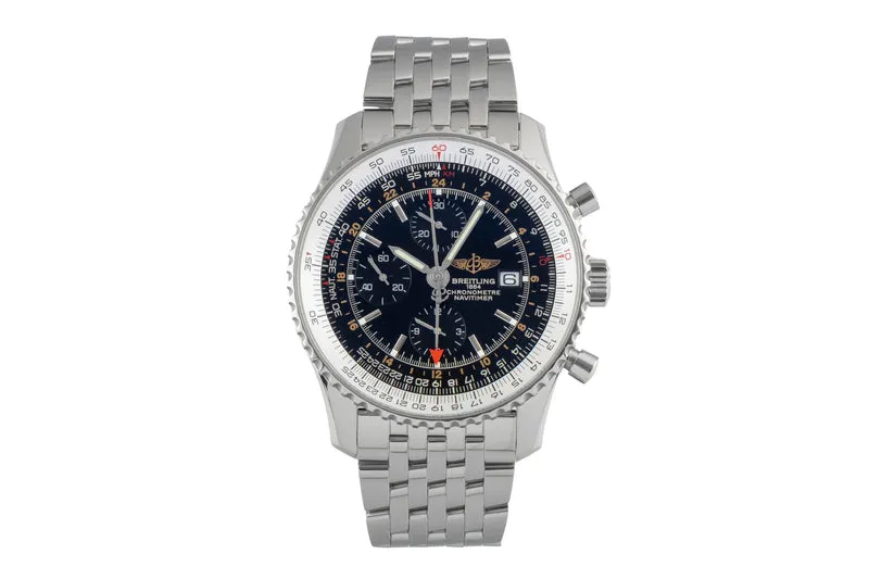 Breitling Navitimer World chronograph steel automatic men's watch A24322 [2600545]