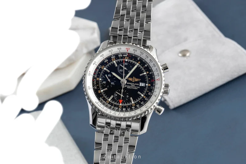 Breitling Navitimer World chronograph steel automatic men's watch A24322 [2600545]