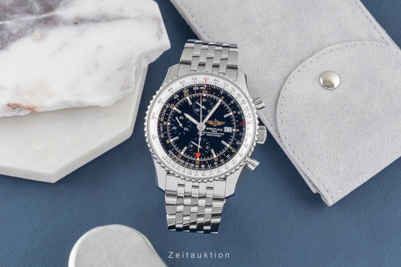 Breitling Navitimer World chronograph steel automatic men's watch A24322 [2600545]