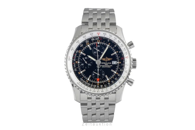 Breitling Navitimer World chronograph steel automatic men's watch A24322 [2600545]
