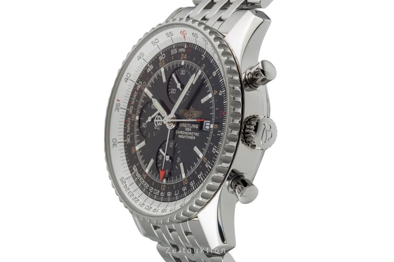 Breitling Navitimer World chronograph steel automatic men's watch A24322 [2600545]