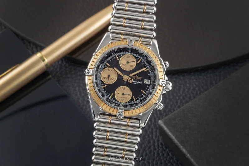 Breitling Chronomat chronograph steel / gold automatic men's watch D13047 [2600133]