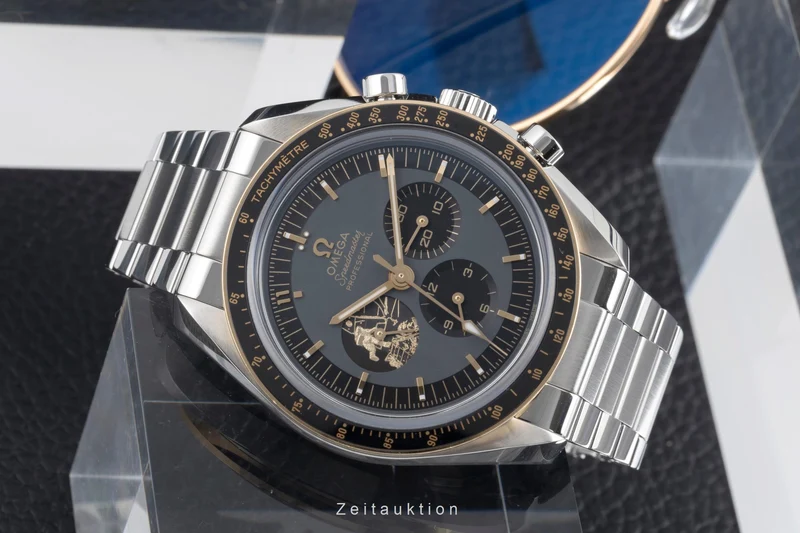 Omega Speedmaster Moonwatch chronograph steel / gold manual winding men's watch 310.20.42.50.01.001 Limited [2600403]