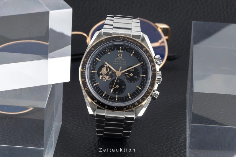Omega Speedmaster Moonwatch chronograph steel / gold manual winding men's watch 310.20.42.50.01.001 Limited [2600403]