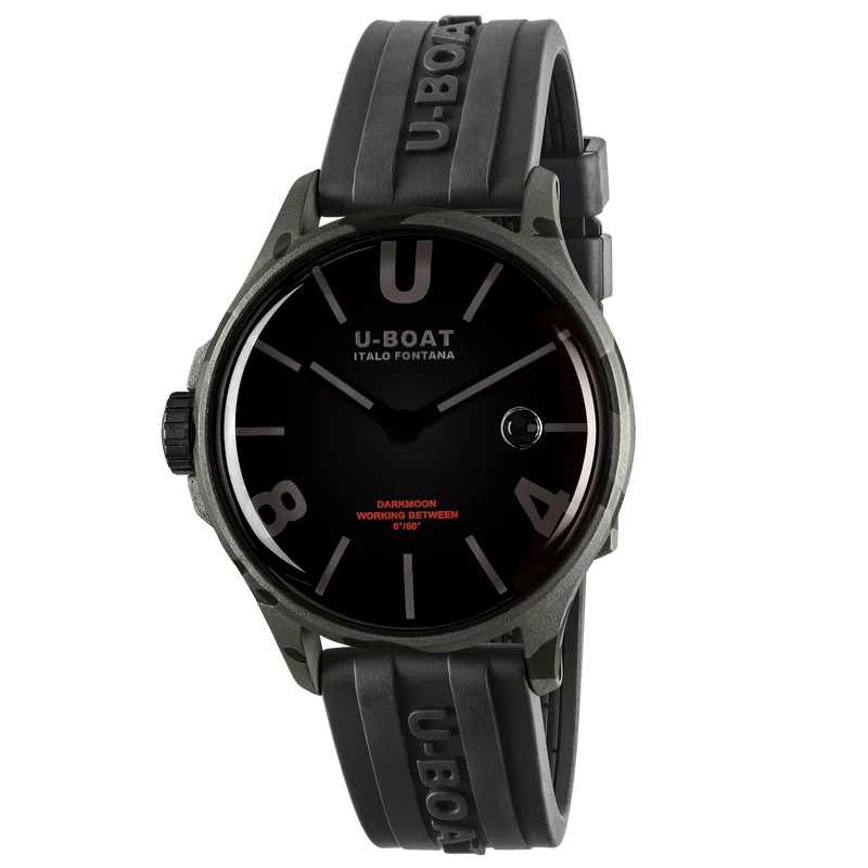 U-Boat Darkmoon 40 BK Grey Curved Camouflage