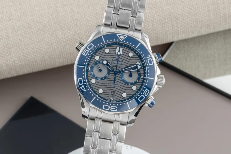 Omega Seamaster chronograph steel automatic men's watch 210.30.44.51.06.001 LP: 9300EUR [2600433]
