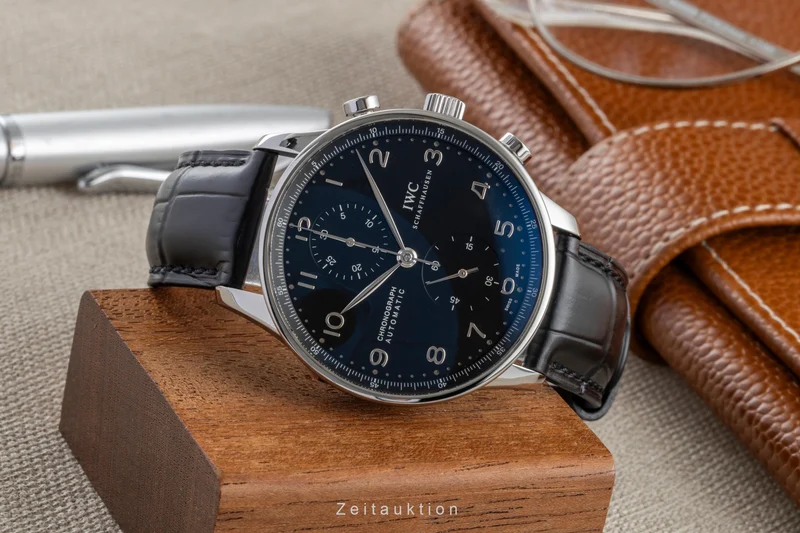 IWC Portugieser chronograph steel automatic men's watch IW371447 LP: 9100EUR [2600367]
