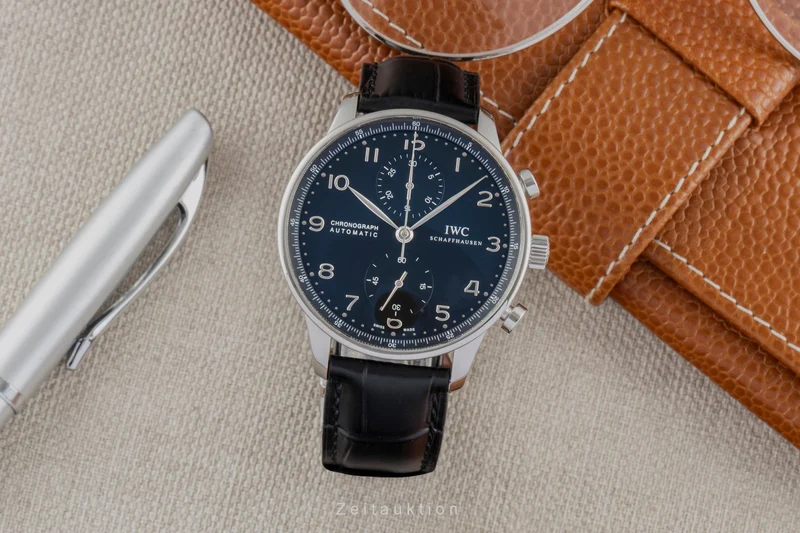IWC Portugieser chronograph steel automatic men's watch IW371447 LP: 9100EUR [2600367]