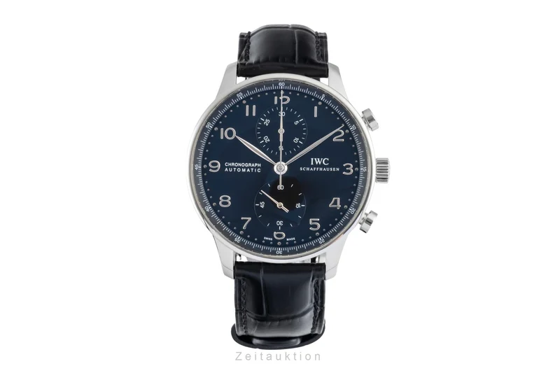 IWC Portugieser chronograph steel automatic men's watch IW371447 LP: 9100EUR [2600367]
