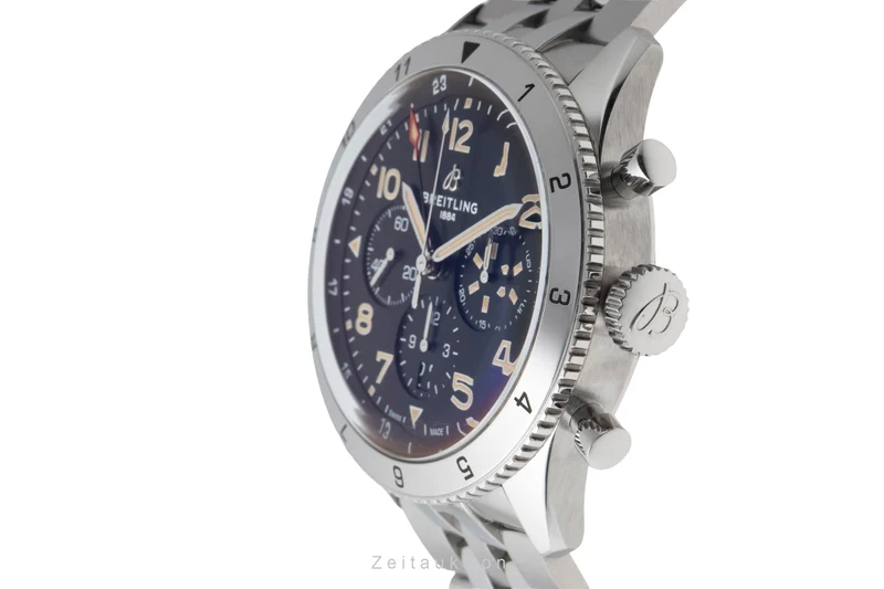 Breitling Super Avi chronograph steel automatic men's watch AB04453A1B1A1 LP: 11500EUR [2600453]