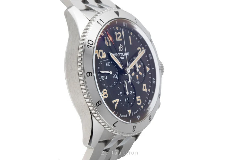 Breitling Super Avi chronograph steel automatic men's watch AB04453A1B1A1 LP: 11500EUR [2600453]