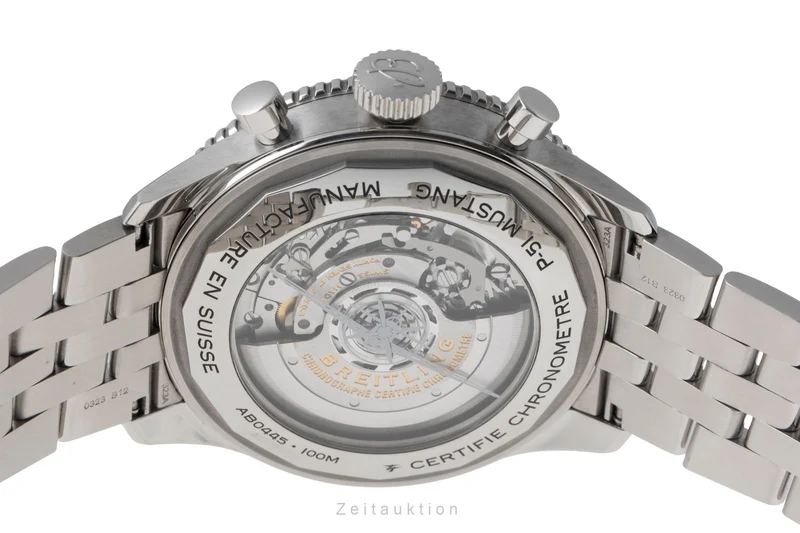 Breitling Super Avi chronograph steel automatic men's watch AB04453A1B1A1 LP: 11500EUR [2600453]
