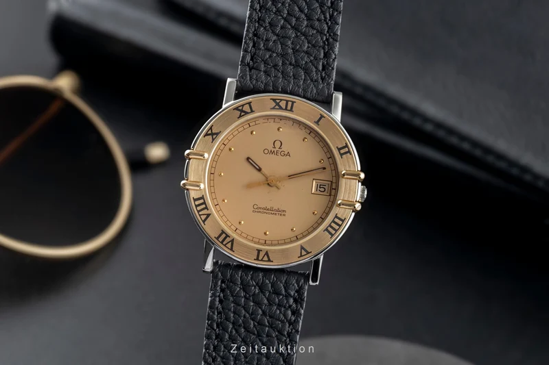 Omega Constellation steel / gold quartz men's watch 196.1080 196.1072 [2507399]