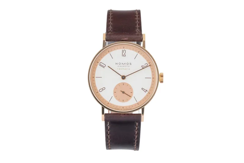 Nomos Neomatik 18 ct red gold automatic men's watch 160.S1 LP: 8600EUR Limited [2600443]