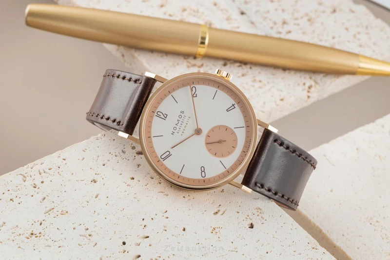 Nomos Neomatik 18 ct red gold automatic men's watch 160.S1 LP: 8600EUR Limited [2600443]