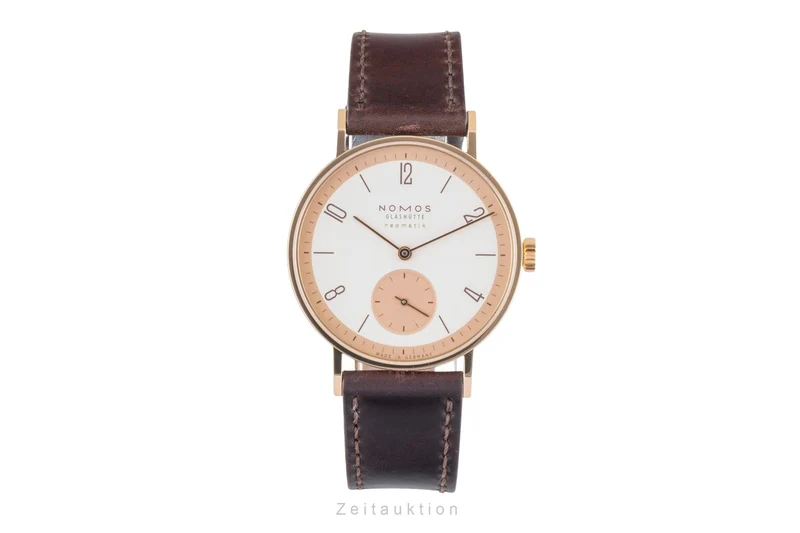 Nomos Neomatik 18 ct red gold automatic men's watch 160.S1 LP: 8600EUR Limited [2600443]