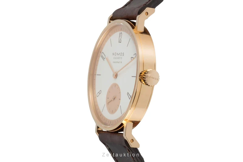 Nomos Neomatik 18 ct red gold automatic men's watch 160.S1 LP: 8600EUR Limited [2600443]