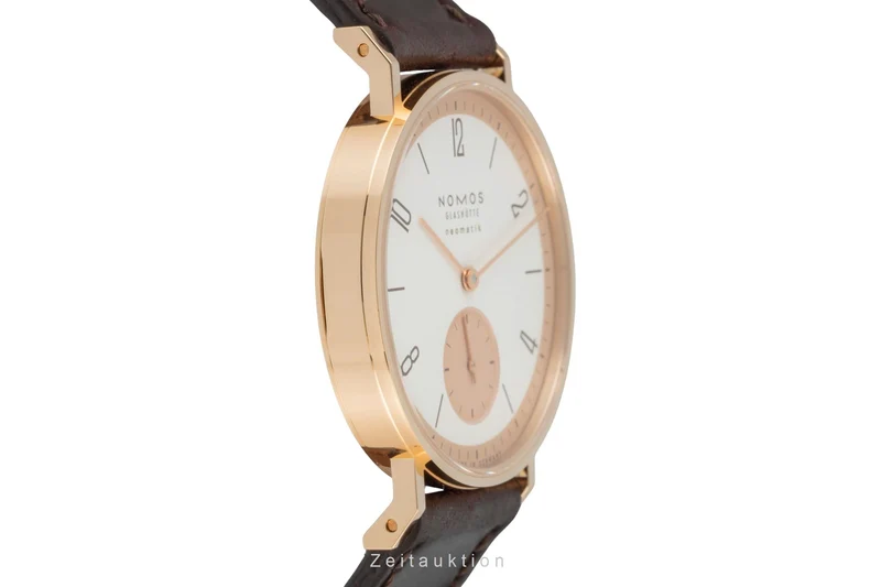Nomos Neomatik 18 ct red gold automatic men's watch 160.S1 LP: 8600EUR Limited [2600443]