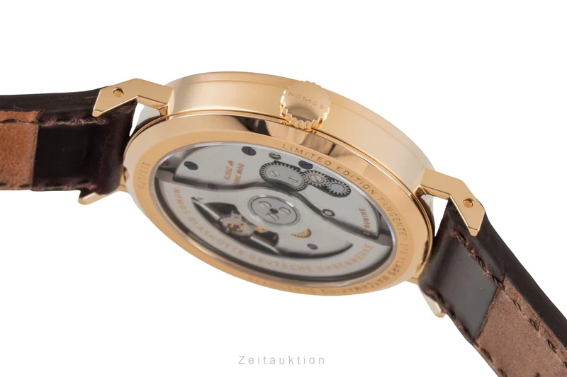 Nomos Neomatik 18 ct red gold automatic men's watch 160.S1 LP: 8600EUR Limited [2600443]
