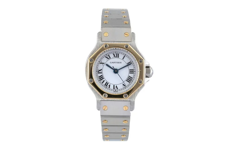 Cartier Santos steel / gold automatic women's watch 0907 [2506010]