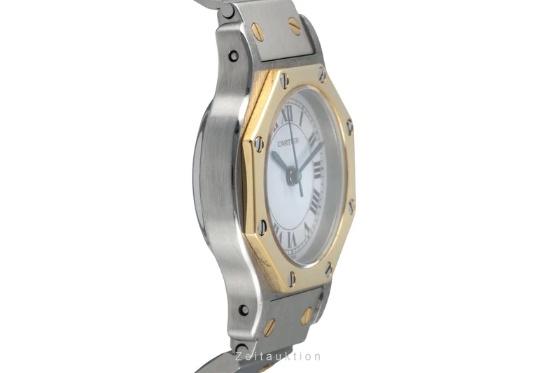 Cartier Santos steel / gold automatic women's watch 0907 [2506010]