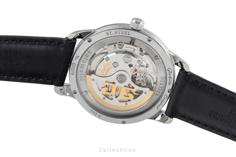 Glashütte Sixties steel automatic men's watch 1-39-52-06-02-04 [2600157]