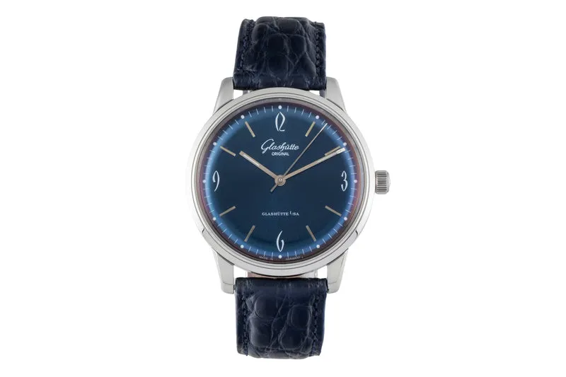 Glashütte Sixties steel automatic men's watch 1-39-52-06-02-04 LP: 7400EUR [2600292]