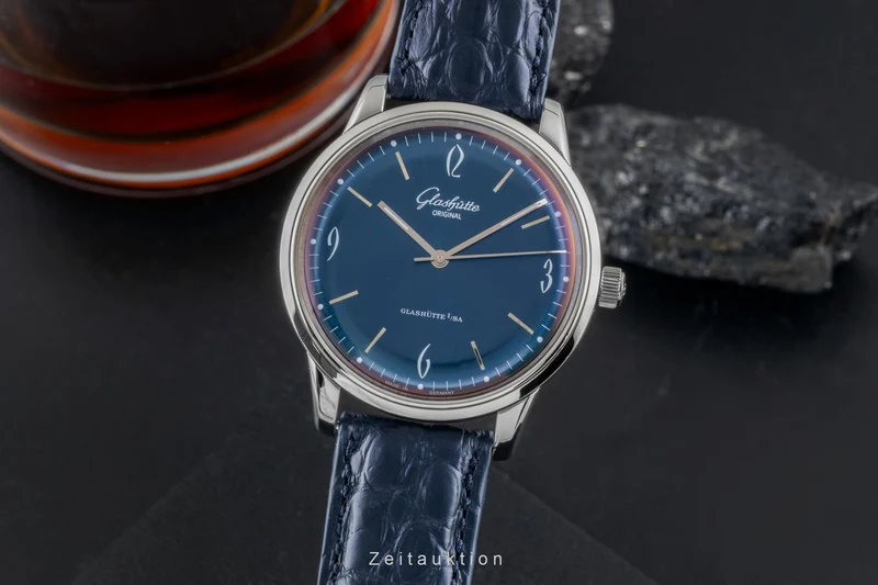 Glashütte Sixties steel automatic men's watch 1-39-52-06-02-04 LP: 7400EUR [2600292]