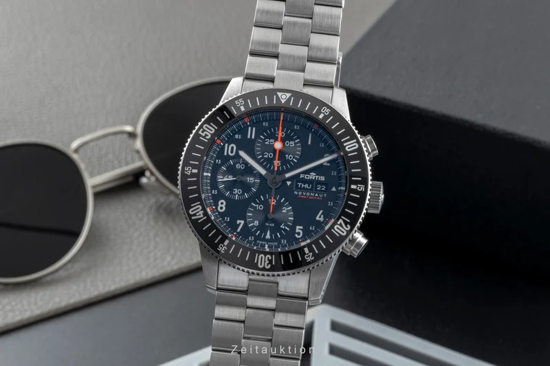 Fortis chronograph steel automatic men's watch F2040010 FW32316733 Limited [2600168]